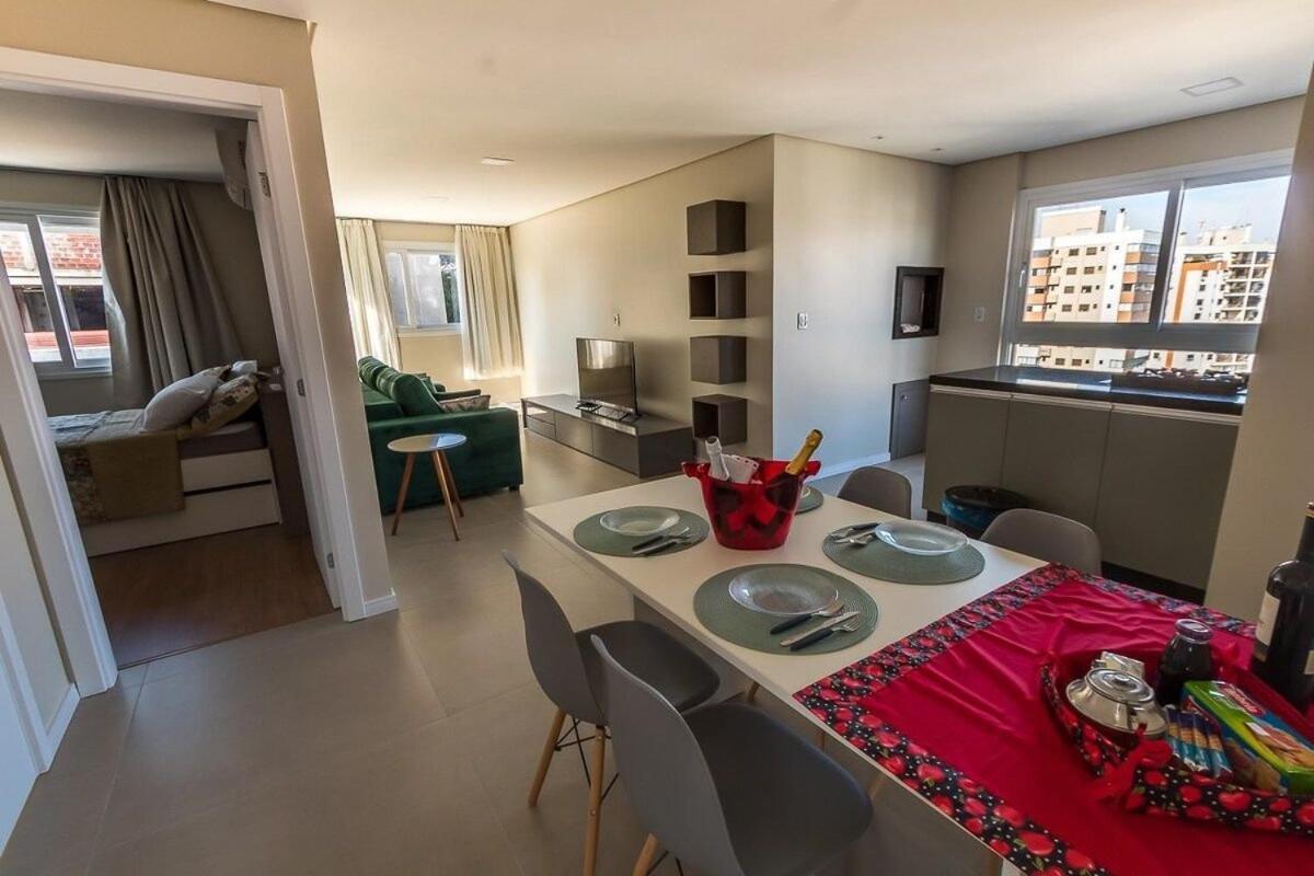 Dallas Apartamentos Na Via Gastronomica-Estacionamento-Amplos E Equipados-Wifi Bento Goncalves Ngoại thất bức ảnh